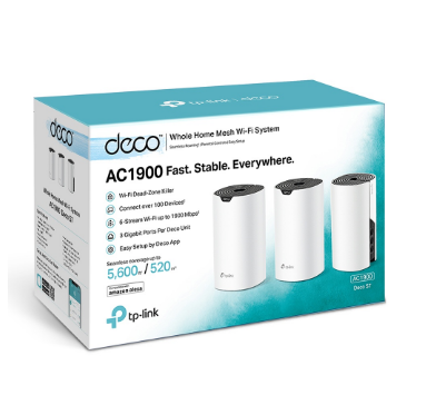 TP-Link DECO S7 AC1900 Whole Home Mesh Wi-Fi System (3-pack)