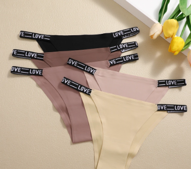 Seamless Panty Ice Silk Underwear for Woman Anti-Bacteria Hip Lift Panties 5 Colors