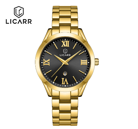 LICARR Casual Women's Watches Fashion Original Waterproof Quartz Ladies Date Light Display Watch Gift Wife 7303 F3