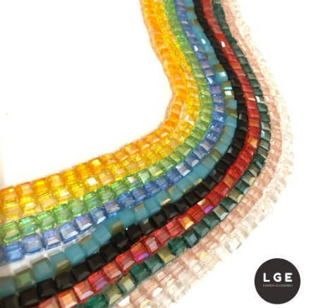 DIY BEADS Glass Crystal Strands DIY Fashion Accessories Jewelry Making Women's Fashion