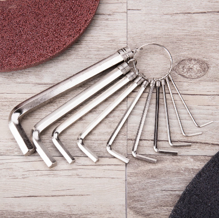 Deli 8/10Pcs Allen Wrench Set Hex Key Ring Wrench Set Allen Wrenches DL3080/DL3100
