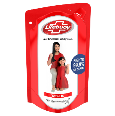 Lifebuoy Antibacterial Bodywash Refill Total 10 450ml