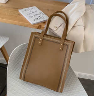 0094 korean style high fashion women shoulder bag tote bags embroidered stitches office casual