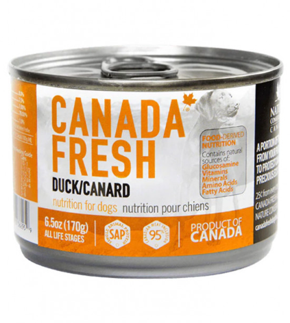 Canada Fresh Duck Canned Dog Food  All Life Stages 170g