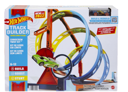 Hot Wheels Track Builder Unlimited Corkscrew Twist Kit Vehicle Playset