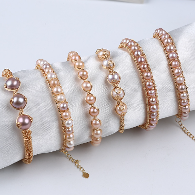 Natural Freshwater Pearl Bracelet Fashion Women Bangle