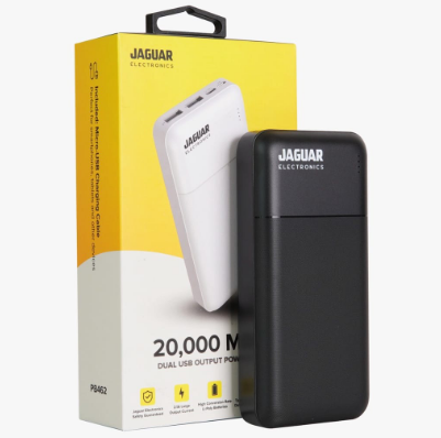 Jaguar Electronics PB462 20000MAH Power Bank Dual USB Output - Technopop PH