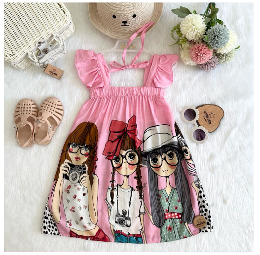 Littlestar Kids Flowy Maxi Summer Dress C14