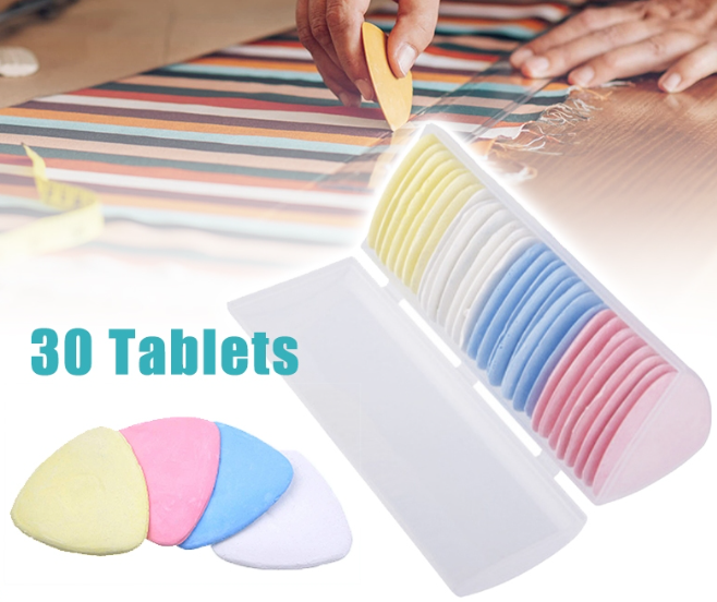 30pcs Triangle Tailors Chalk Sewing Fabric Chalk and Fabric Markers Sewing Supplies Accessories
