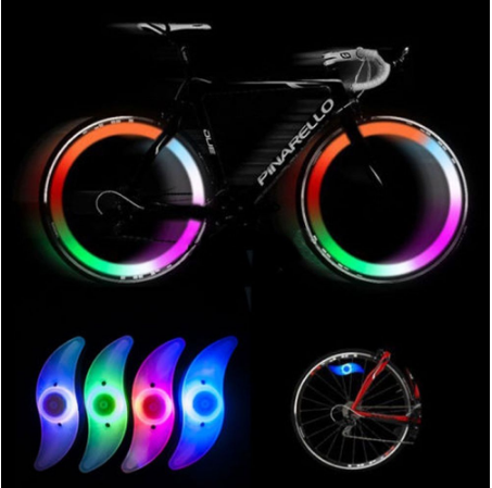 Bicycle Spoke Light Bicycle Willow Leaf Light, Waterproof Bicycle Riding Light (random Color)