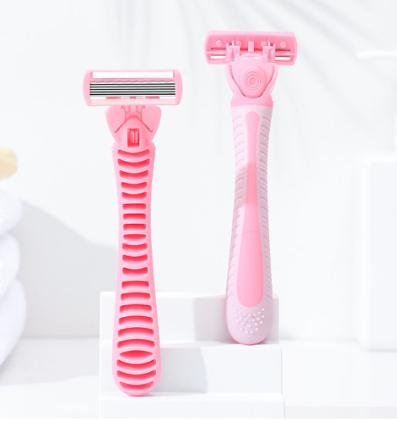 6-layer Manual Shaving Razor Set for Men Women Shave Legs Armpit Hair Shaver with 3 Replacement Heads