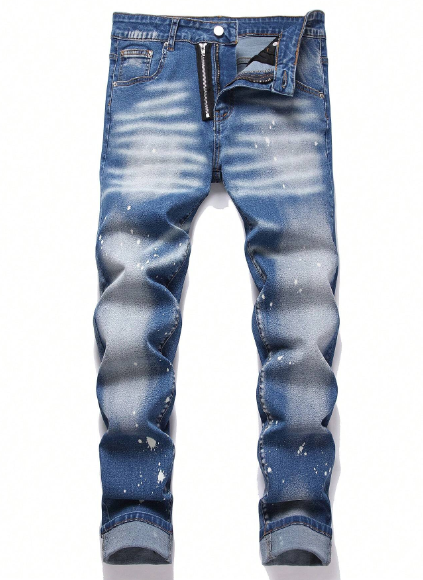 Manfinity Homme Men Casual And Versatile Skinny Long Pants