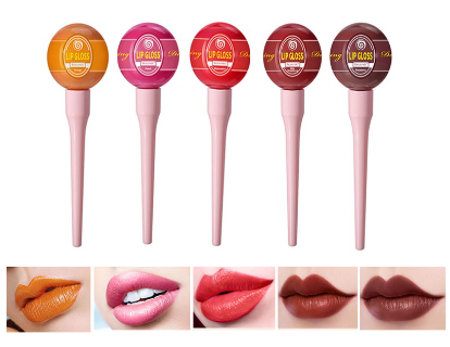 IBCCCNDC Lollipop Velvet Matte Liquid Lip Glaze Lip Makeup Long-Lasting 6ML
