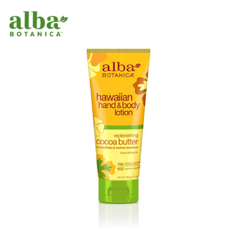 Alba Botanica Hawaiian Replenishing Cocoa Butter Hand & Body Lotion 7Oz