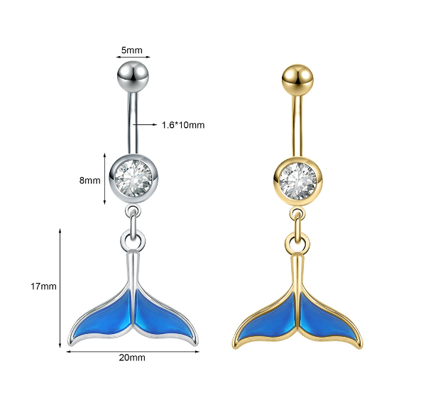 Silver Crystal Navel Rings Stainless Steel Belly Button Rings Gold Anti Allergy Flower Navel Piercings 21