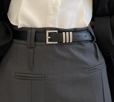 Lovito Leather Belt for Jeans Pants Dresses Black Ladies Waist Belt for Women L50AD156 (Coffee/Camel/Black)