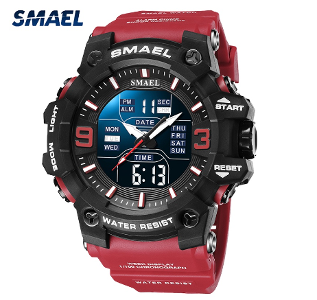 SMAEL Digital Mens Watches Waterproof Original Top Brand Sport Casual Outdoor Fashion Male Watch Men LED Light 8049 010