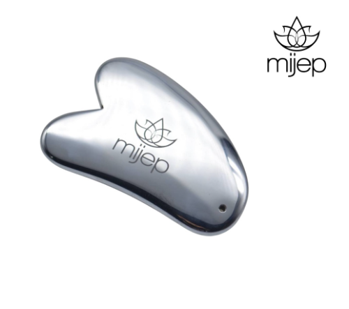 Mijep Terahertz Gua Sha - HEART Shape for Facial Massage Top quality 100% Pure Natural Stone