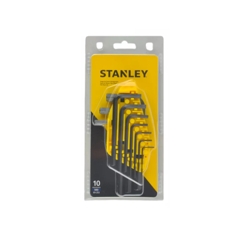 Stanley 69-253-22 10Pcs Hex Key Set 1.5-10mm