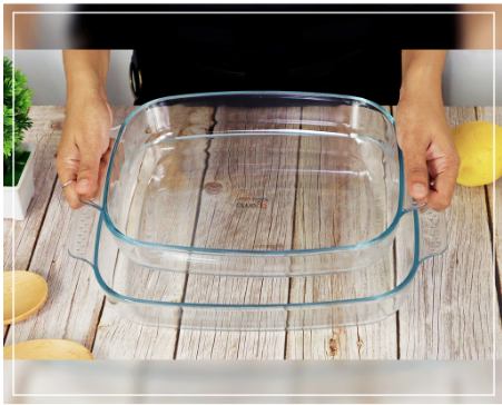 Omega Houseware Adolf Rectangular Glass Bakedish