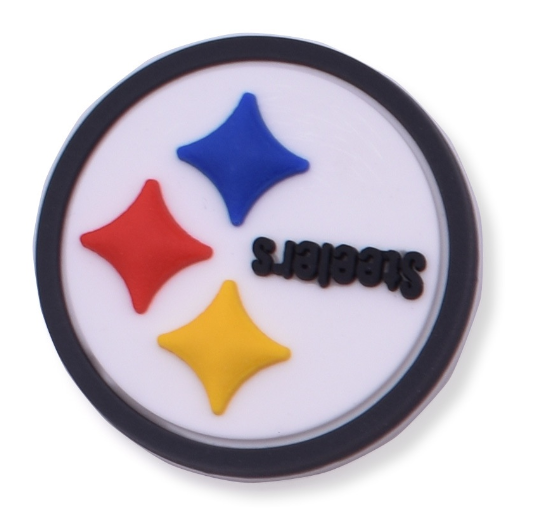 Cartoon Eagles Team Jibits Croc for Kid Cowboy Sport Jibbits Charm Bulls Shoe Charms Pin Steeler Jibitz Crocks Shoes Accessories S8