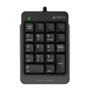 A4Tech FK13 Fstyler Sleek Round-Square Keycaps High-Elasticity Wired Silicon Numeric Keypad (FK13)