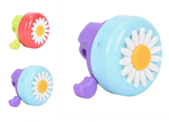 Kids Bicycle Bell Horn Bike Flower Children Ring Alarm For Handlebar Multi-Color
