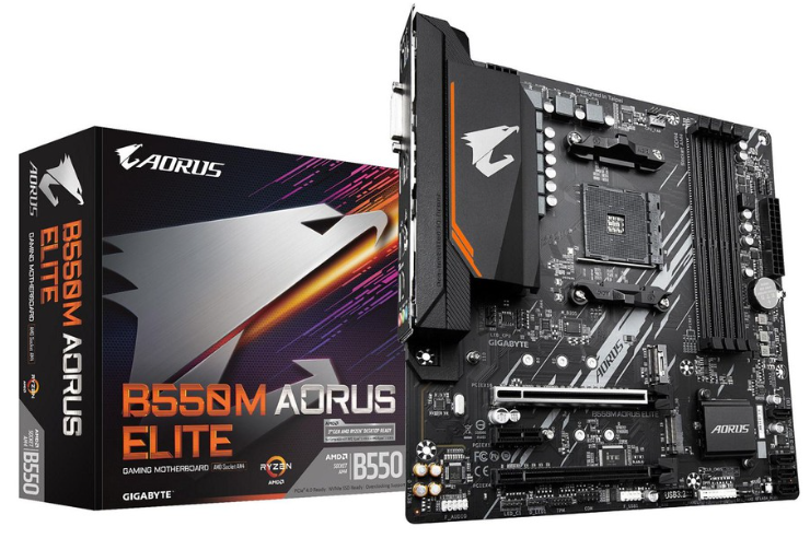GIGABYTE B550M AORUS ELITE mATX Motherboard