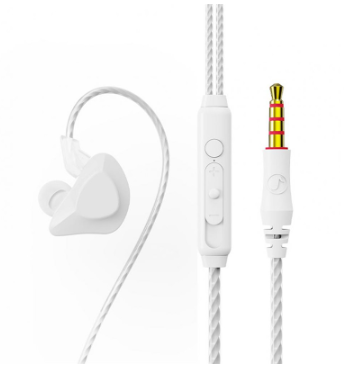 KAXOE 3.5mm Macaron Color Sports Heavy Bass Universal Wired Headset With Microphone