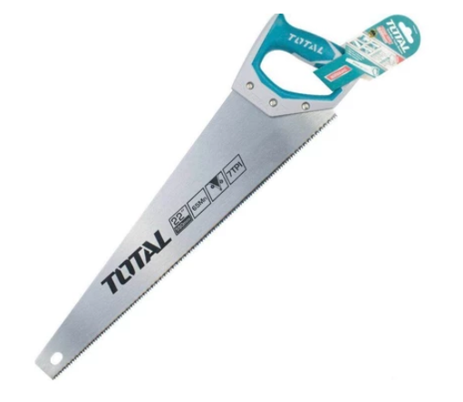 Total Tools - Wood Saw Hand Saw Heavy Duty 550mm THT55226 Hardened Teeth Timber Woodwork