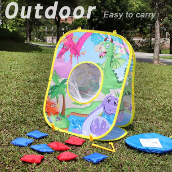 Bean Bag Toss Game Kids Outdoor Toys Double-Sided Foldable Board Toys Outside Lawn Party Activities Toy Gift for Kids