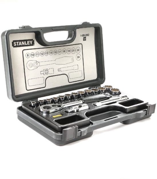Stanley 89-092 Socket Wrench Set 12Dr 12Pt 16Pc 8-24mm