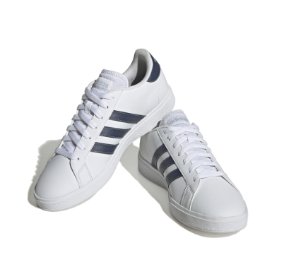 Adidas Grand Court Base 2.0 Men's Shoes Cloud White/Shadow Navy/Wonder Blue ID4457