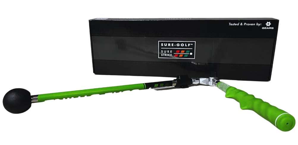 Sure-Strike - The Golf Swing Trainer Designed to Help You Master Your Swing Mechanics to Swing Like a Tour Pro! Transform Your Timing and Improve Your Ball Striking!