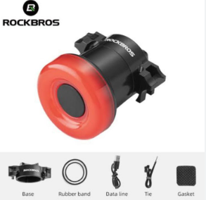 ROCKBROS BL-S1 Smart Bike Brake Taillight IPX6 Waterproof Cycle Rear Led Light Rechargeable