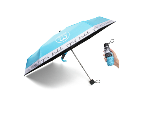 MICHAELA Pocket Umbrella 5 Fold 7.5 inch Light Rain UV Protection Portable Mini Umbrella