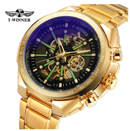 WINNER Men's Watch Business Classic Style Men Fashion Casual Automatic Mechanical Watch Top Brand Skeleton Watch 7