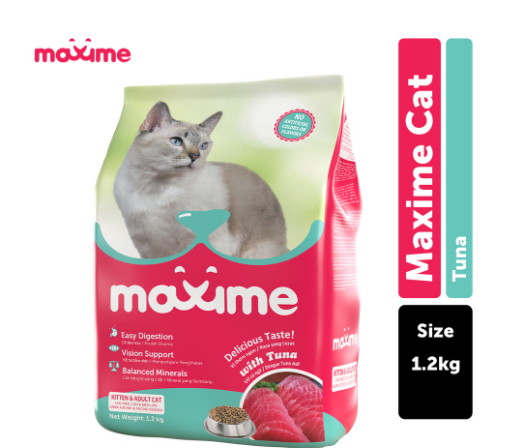 Maxime Dry Cat Food Kitten & Adult - Tuna Flavor 1.2kg
