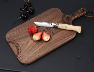Chopping Board Black Walnut Wood Camping Food Cutting Board for Hiking Picnic