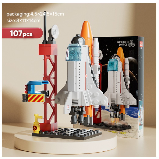 City Series 6 IN 1 SWAT Engineering Vehicle Educational Toy Model Block Toys Boy Children's Day Gift B11