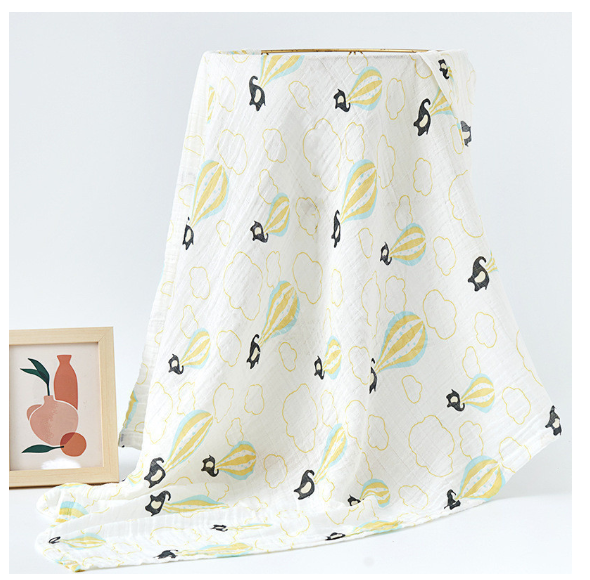 Summer Baby Blanket Muslin Gauze Breathable Sleep Swaddle Wrap Infant Quilt For Baby Bib S11