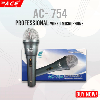 Ace AC- 754 Professional Uni-Directional Wired Microphone