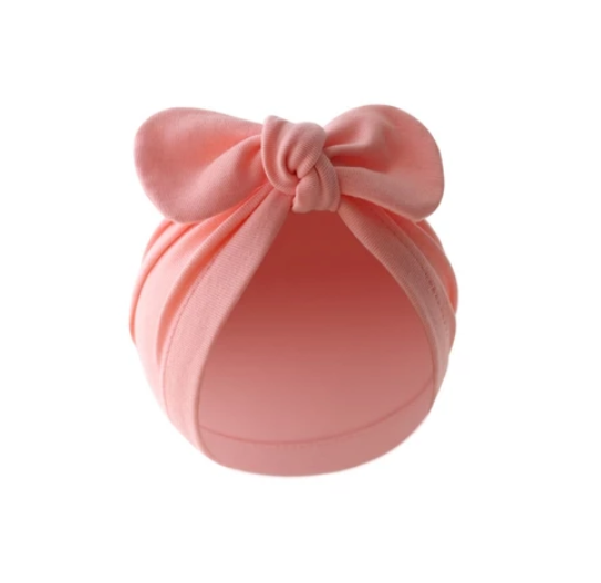 Some Baby Bowknot Beanie Hat Large Turban Hat for Newborn Boys Girl 0-12M Soft Breathable Headdress Universal Photo Hat BH1