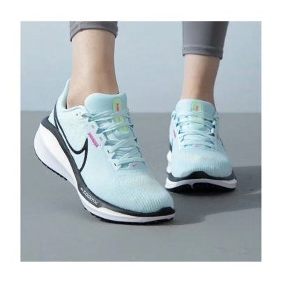 Nike Air Zoom Vomero 17 Women's Comfortable, Slip-Resistant, Durable, Low-Cut Leisure Running Shoes, Light Blue FB8502-402