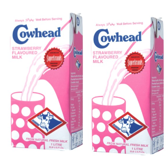Cowhead Strawberry Milk 1L ( Pack of 2)