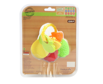 Baby Bliss Colorful Fruits Rattle, Lead-Free - Developmental Toys