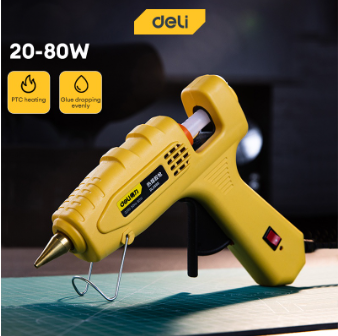 Deli 80W/20W High Quality Hot Melt Glue Gun /Glue Gun Heavy Duty Hot Melt Glue Sticks