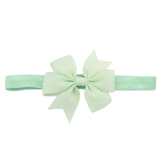 Cute Kids headband Kids Chiffon Bowknot Headbands Solid Color Hair Bows Hair Band Accessories H20