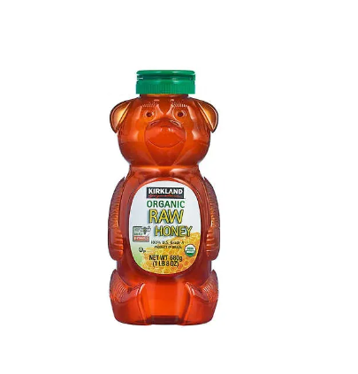 Kirkland Signature Organic Raw Honey Bear 680g