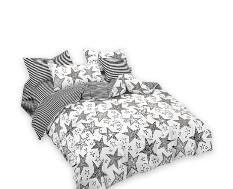 Socone 3IN1 Korea Cotton Twin Size Bedsheet Set 48*75+7.8 Fitted Sheet 4310-48